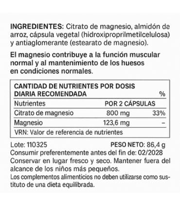 ¿Estás escaso de magnesio? - !Citrato de magnesio es la solución!