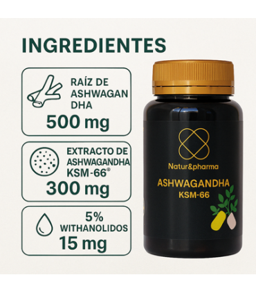 Ashwagandha KSM-66 - Mature Care | Redice el estrés y la ansiedad