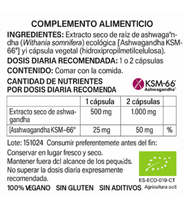 Ashwagandha KSM-66 - Mature Care | Redice el estrés y la ansiedad